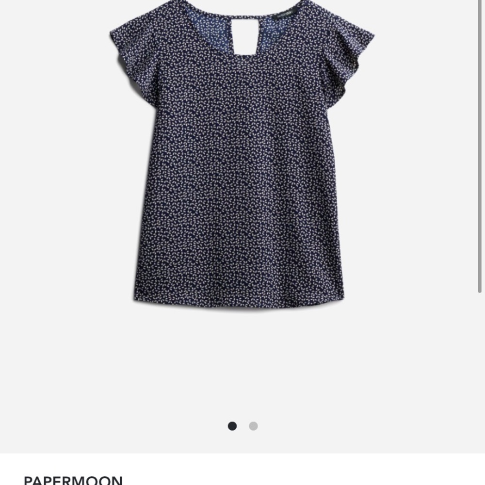 Papermoon Kiera Keyhole Back Blouse